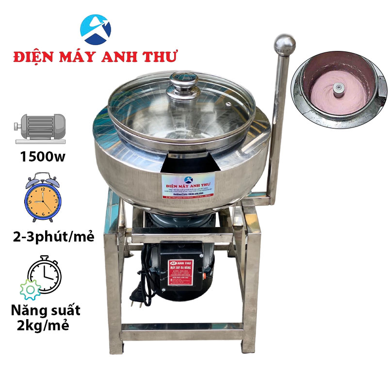 Máy Xay Giò Chả 2Kg Gia Đình Nồi Đúc