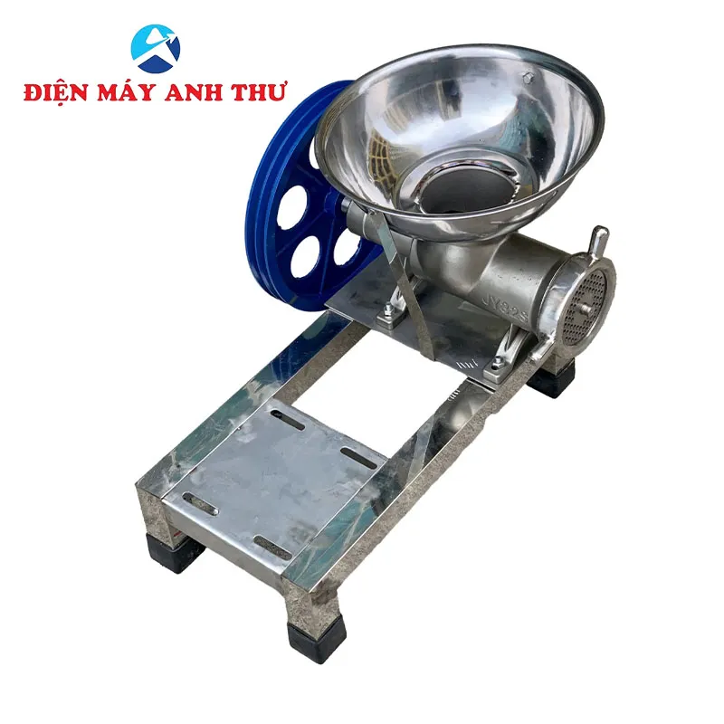 Máy đùn thịt 22 inox, đùn xương, đùn cua, đùn cá đa năng không động cơ